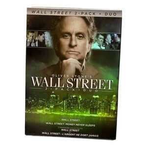Wall Street DVD 2 Pack and Money Never Sleeps Michael Douglas New